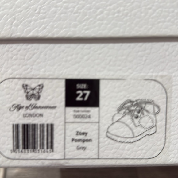 ZOEY POMPON GREY boots Age of Innocence - Picture 3 of 9